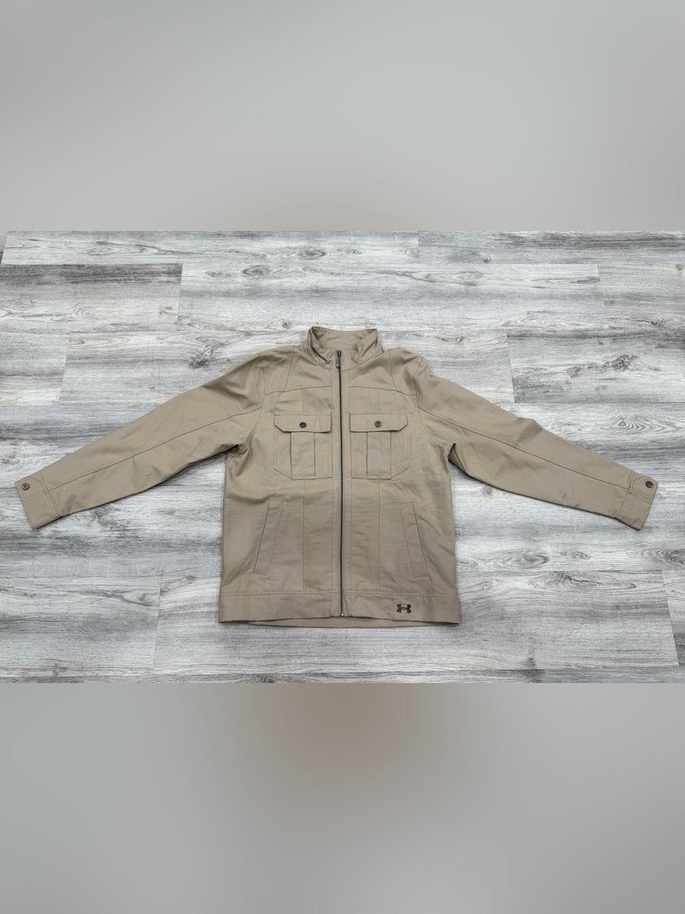 Under Armour Men's Tan Lightweight Zip Utility Jacket
